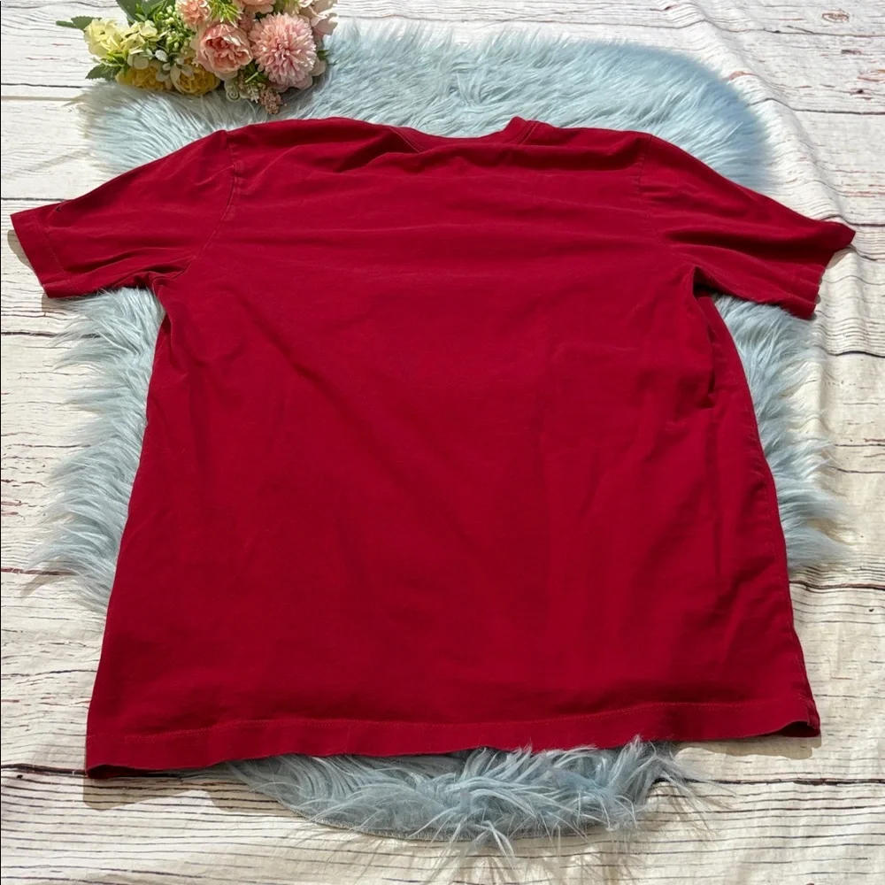 Nike Air Jordan Red Logo Chimney Short Sleeve T-Shirt Sz M